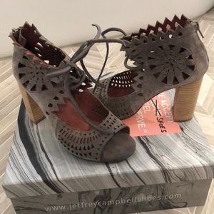 Jeffrey Campbell Cordia Taupe Suede Shoes